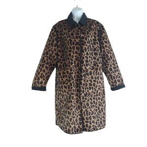 Liz Claiborne Reversible Faux Fur Trench Coat
